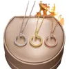 Designer Screw Pendant Necklace Love Series Fashion Luxury Jewelrys Carer Original Trendy 18K Gold Diamond for Women Men Necklace Silver Jewelry Necklaces 6HR0