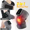 Elektrische Verwarming Therapie Knie Trillingen Massager Beengewricht Fysiotherapie Elleboog Warm Wrap Artritis Pijnbestrijding Pad Massage 240104