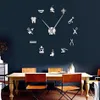 Outils de dentiste sans cadre 3D horloge murale praticiens dentaires clinique hôpital stomatologique orthodontie salle Art décor horloge LJ2012265Y