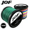 JOF 300M 500M 1000M 8 Strängar 4 Strängar 18-88lb PE flätad fisketråd Multifilament Super Strong Fishing Line Japan Multicolor 240104