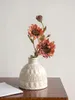 Vaser maskrosslättnad keramisk vas retro stängning hem dekoration blommasats