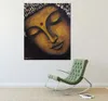 Buddha-Ölgemälde, dick strukturiert, religiöse Leinwand-Wandkunst, moderne Bilder, handgemaltes Yoga-Raum-Meditationsdekor-Gemälde