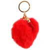 Keychains pluche liefde hangers sleutel fob sleutelhanger hart decoratie esthetische student backpack kinderfeest gunsten