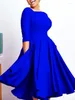 Vestidos casuales africanos para mujeres Elegante poliéster 2024 Moda musulmana Abayas Dashiki Rata Kaftan Midi Vestido turco África