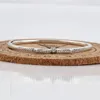 925 Sterling Zilveren Boog Kristal Charme Bangle Voor Vrouwen Mode Originele Partij Bruiloft Sieraden Gift 240104