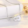 Pendentif Colliers Mignon Creative Petit Violon Pour Femmes Style Simple Femme Collier De Fête Accessoires Cadeaux D'amitié