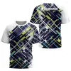Camiseta masculina badminton tênis de mesa roupas de treinamento moda tie-dye harajuku mulher t-shirts de fitness ao ar livre manga curta o-pescoço topos