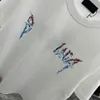Męskie koszulki designerskie męskie koszule unisex kobiety para mody luźne bawełniane krótkie litery z nadrukiem koszulka Hip Hop streetwear