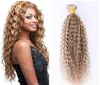 Menschliches Haar Bundles Klavier Farbe Gemischt 27 613 Blonde Verworrene Lockige Haar Tressen Afro Verworrenes Lockiges Brasilianisches Reines Haar 3 teile/los Neue Arri1672240