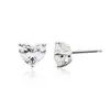 Aretes Anziw 2.0CTW. En forma de corazón para mujeres y niñas, solitario de plata 925, piedras preciosas creadas brillantes, joyería fina, regalos