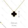 Klassische Van Clover Halskette mit Anhänger aus 18 Karat Gold, Schmuckdesigner für Damen, hochwertiger Titanstahl, vergoldet, verblasst nicht und ist nicht allergisch. Store/21417581