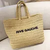 Women Rive Gauche torebki wodoodporne torba na plażę luksus koszyków designerskie torby mody portfel męski lniane sprzęgło powinny splotowe wiadra torba crossbody torb