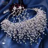 Luxury Dubai Arabic Bridal Headpieces Crowns Sparkly Rhinestone Brides Wedding Hair Accessories Hair Band Women Tiara Queen Prom Jewelry AL7805