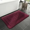 Tapis de bain en mousse à mémoire de forme, pour salle de bain, sol absorbant l'eau, pour porte intérieure, cuisine extérieure, tapis de douche, blanc, 240105