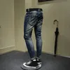 2023 frühling und Herbst Klassische Mode AllMatch Stretch Jeans männer Casual Dünne Bequeme Hohe Qualität Kleine Fuß Hosen 240104