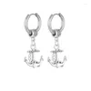 Dangle Earrings Cool Stainless Steel Earring Cross Huggie Hoop Gift For Women Men