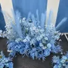 Wedding 3 crystal ball chrysanthemum fake flower hotel welcome area background flower wall decoration simulation flower cross-border XD