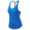 Actieve shirts dames mouwloze yoga vest onregelmatige sexy back fitness losloop tanktop