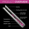 Professional Hair Straightener Ceramic Flat Iron Straightening Curling USB Rechargeable Curler Wireless 240104