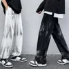 Byxor slipsar färgämne tröjor män kvinnor byxor koreanska mode y2k trackdräkt kläder hip hop casual lösa byxor Kläder Teknikkläder Dropship