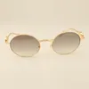 Leopard-Diamant-Gold-Bügel-Sonnenbrille 6384084 Modemodelle Sonnenbrillen-Sonnenblende