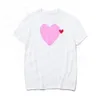 Marchio di moda Garcons CDG T-shirt lettera Amanti del designer Uomo donna Love Heart Com Des Play Manica corta in cotone Unisex Streetwear T-shirt girocollo Tee Hot Tops