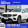 إكسسوارات السيارة مصابيح الأمامية DRL النهار تشغيل الضوء على Benz GLC260 W253 GLC300 GLC 16-19 LED LED LED STREAMER CONCER