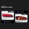 Auto bakre lampa för VW Scirocco Sakljus 2009-2014 Full LED-styling LED-lampor Sekvenssignal TAILLIGHT