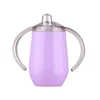 Gobelet Sippy 10oz Bouteille d'eau pour enfants Gobelet en acier inoxydable avec poignée Tasse de voyage isolée sous vide Tasse de biberon Tasses BAP GRATUIT Bhpnh