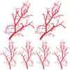 Decorative Flowers 6 Pcs Simulated Twigs Tree Centerpiece Branches For Home Faux Plants Simulation Decor Fake Plastic