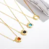 Pendant Necklaces designer necklace style gold pendant necklace full diamond circular double T letter men women fashion sailormoon luxury designer jewelry