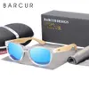 BARCUR Polarized Bamboo Sunglasses Men Wooden Sun Glasses Women Brand Original Wood UV400 De Sol 240104