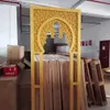 200cm tall 3pcs/set)Manufacturer Price Luxury Gold Acrylic Flower Wall Backdrop Wedding Stage Decoration