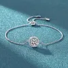 Bijoux Cosya Sterling Sier Real 1 Carat Moisanite Diamond Bracelet For Women Sparkling Party Fine Jewelry Valentin Cadeaux