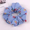 Korean Fashion Cotton Cloth Hair Ties Temperament Elegant French Flower Large Intestine Tie Head Rope Rubber Band Accessories