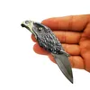 Miniature keychain knife Eagle head shaped pocket knife