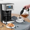 Kaffebryggare 950W Electric Coffee Maker 12 koppar Automatisk droppkaffemaskin med kaffekanna 220V Auto Keep Warm Function Home Office usel240105