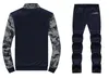 Sweats à capuche pour hommes Sweat-shirts décontractés Ensembles d'automne Mâle Solide Slim Fit Survêtements Hommes Pantalons de Survêtement Et Vêtements De Sport Marque Veste Pantalon