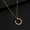 Designer Screw Pendant Necklace Love Series Fashion Luxury Jewelrys Carer Original Trendy 18K Gold Diamond for Women Men Necklace Silver Jewelry Necklaces YUB0