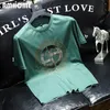 Trend brand men's T-shirt light luxury diamond sequin design men's T-shirt short sleeved top summer new multi-color men's clothing 240105