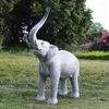 Садовые украшения, украшения 90, 43, 62,5 см, слон, смола, животное, скульптура из стекловолокна, уличный декор, дикие скульптуры, статуи
