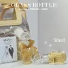 5 10 15 PCS 위스키 주류 병 50ml 귀여운 유리 분배기 미니 알코올 손님 선물 웨딩 디캔터 와인 냄비 S 바트 세트 240104