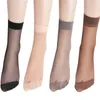 Women Socks Transparent Summer Silk Ultrathin Nylon Sock Ladies Female Short Ankle Elastic Crystal
