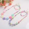 Candy Korean Colored Version Children Jewelry Bead Necklace Armband Two Piece Set