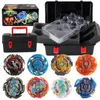 Beyblade Burst JT880103 Giroscopio esplosivo giocattolo Set da 12 pezzi di 8 contenitori per bambini Lancia attrezzi Beyblade 240104