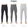 Herrens termiska underkläder plus storlek L-3XL Elastic Warm Lon Jons Termal Brand Male Winter Lycra eller Cotton Termo-knapp