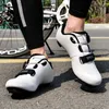 Unisex vägcykelskor män cykel sneaker mtb clits väg cleat smuts cykel hastighet platt sport racing kvinnor spd pedal sko 240104