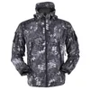 Uzzdss Military Waterproof Jacket Men Jacket Outdoor Soft Shell Fleece Women's Windproect Breattable Thermal Hooded 240105