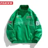 FGKKS Bomber Casual Jacket for Men Trend Trend Płaszcz Wysokiej jakości Młoda Kurtka Streetwear Mężczyzna 240105
