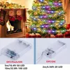 1 Stück 5 m LED-Weihnachtsband-Lichterkette, 50 LED-Weihnachtsbaumdekoration, Weihnachtsband-Lichterkette, batteriebetriebene Kupferdraht-Band-Lichterkette